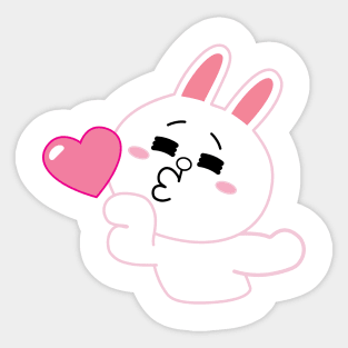 Cony Blows a Kiss Sticker